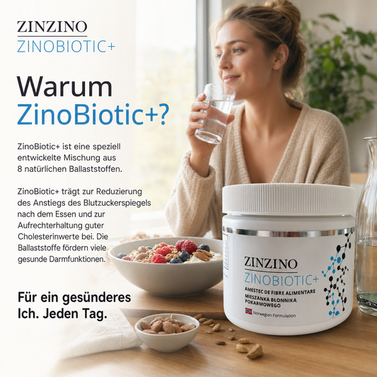 ZinZino Zinobiotic+ Ballaststoffe Pulver Multi Ballaststoff Komplex