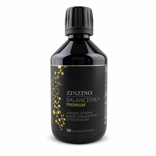 Zinzino BalanceOil+ Premium – Omega-3 Fischöl mit Polyphenolen, Vitamin D3 & R.E.V.O.O. Olivenöl