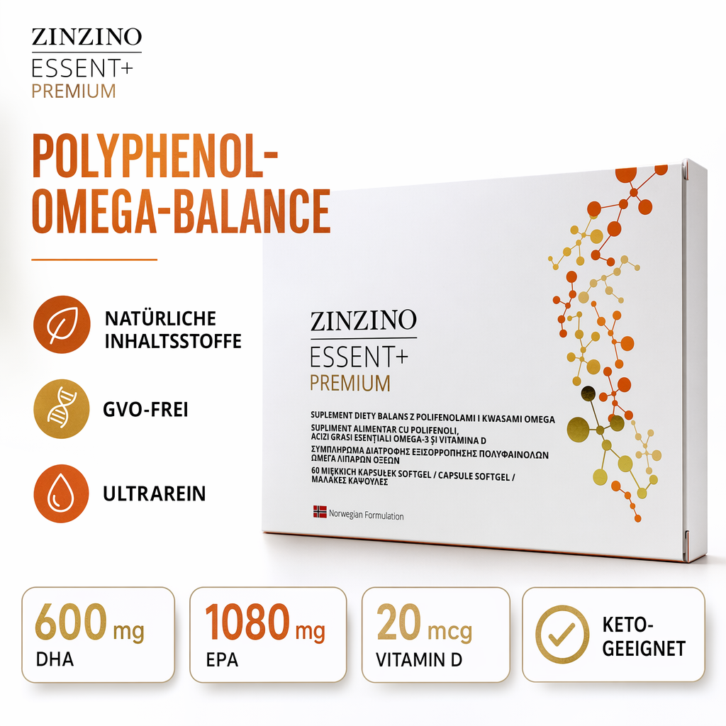 ZinZino Essent+ High-Dose Omega-3 with Vitamin D3 & Polyphenols