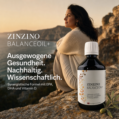 ZinZino BalanceOil+ Fischöl mit Omega-3 2478 mg, Omega-9, Vitamin D3 100ml / 300ml