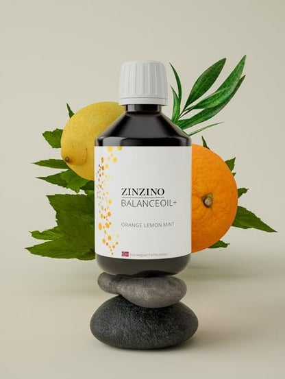 ZinZino BalanceOil+ Fischöl mit Omega-3 2478 mg, Omega-9, Vitamin D3 100ml / 300ml