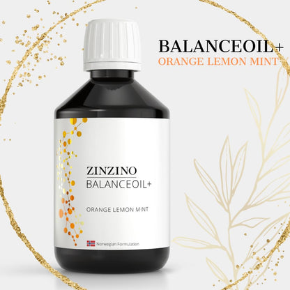 ZinZino BalanceOil+ Fischöl mit Omega-3 2478 mg, Omega-9, Vitamin D3 100ml / 300ml
