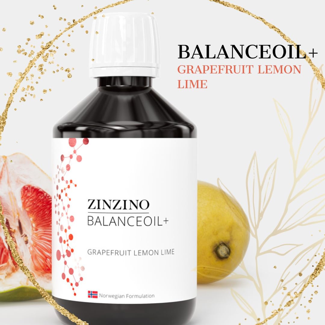 ZinZino BalanceOil+ Fischöl mit Omega-3 2478 mg, Omega-9, Vitamin D3 100ml / 300ml