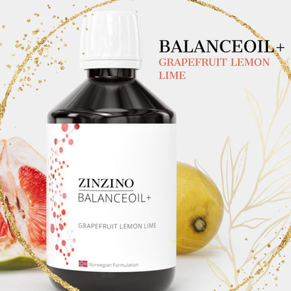 ZinZino BalanceOil+ Fischöl mit Omega-3 2478 mg, Omega-9, Vitamin D3 100ml / 300ml