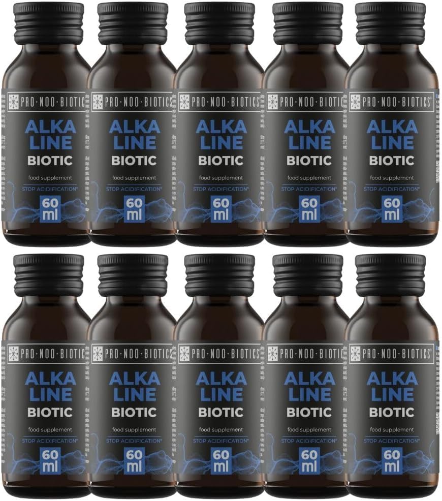 PRO NOO BIOTICS ALKALINE BIOTIC – Entsäuerungs-Shot 10 x 60 ml – Mit Hochdosiertem Calcium