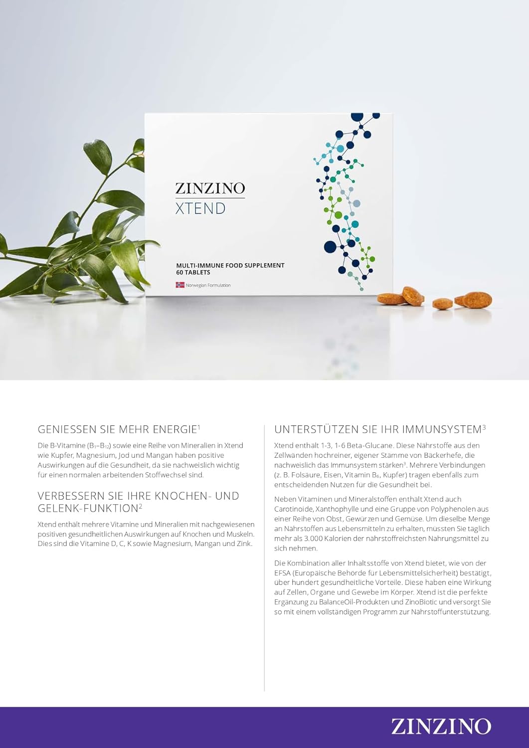 Zinzino Xtend – Daily Micronutrient Complex for Energy, Joints & Immunity