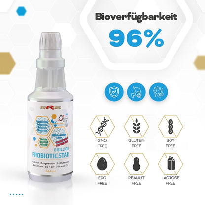 Starlife PROBIOTC STAR – Mikrokapsulierte Probiotika mit 8 Milliarden CFU 500ml