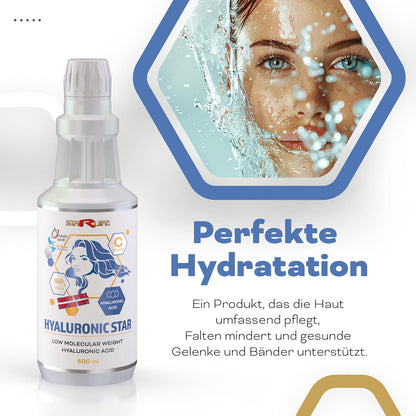 Starlife HYALURONIC STAR -Hyaluronsäure & Vitamin C Drops 500 ml