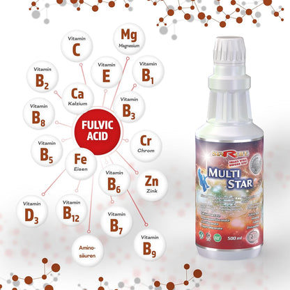 Starlife MULTI STAR – Mikrokolloidale Lösung mit 74 Mineralien, 13 Vitaminen, 22 Aminosäuren