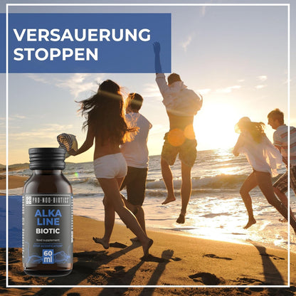 PRO NOO BIOTICS ALKALINE BIOTIC – Entsäuerungs-Shot 10 x 60 ml – Mit Hochdosiertem Calcium