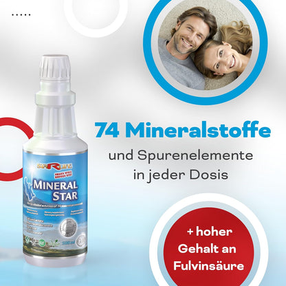 Starlife MINERAL STAR – Ionisierte Mikrokanallösung mit basischen Mineralien & Spurenelementen 500 ml