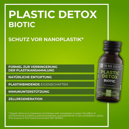 PRO NOO BIOTICS PLASTIC DETOX BIOTIC – Detox-Shot 10 x 60 ml – Chaga, Kombucha