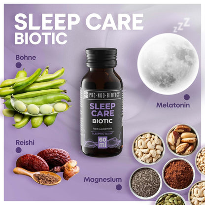 PRO NOO BIOTICS SLEEP-CARE BIOTIC – Schlaf-Shot 60 ml – Mit Magnesium, Melatonin (0,5 mg)