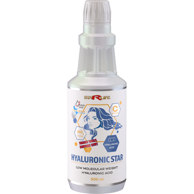 Starlife HYALURONIC STAR -Hyaluronsäure & Vitamin C Drops 500 ml